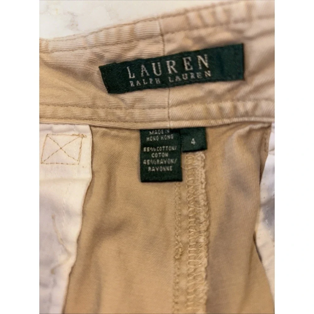 Polo‎ Ralph Lauren Chino Cargo Shorts Women's 4 Anne Klein Tee Tank Top S Outfit